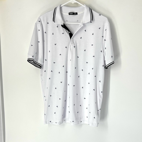 Manfinity EUC men nautical polo shirt medium - Picture 1 of 5